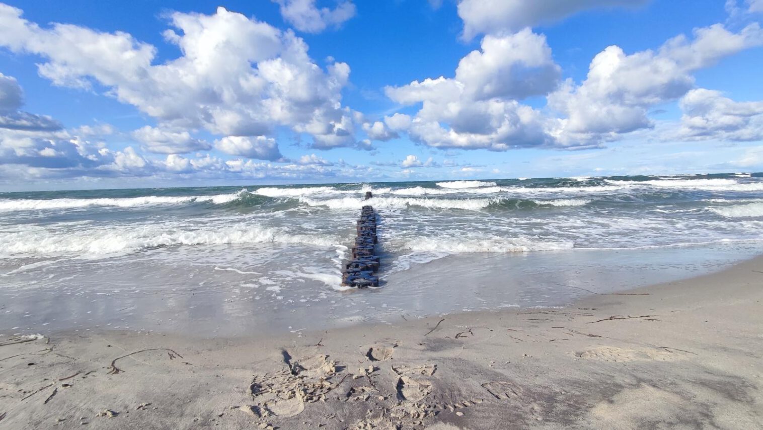 Ostsee Strand Buhnen Meer